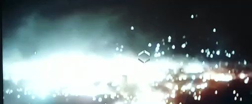 Видео с применением зажигательных боеприпасов этой ночью