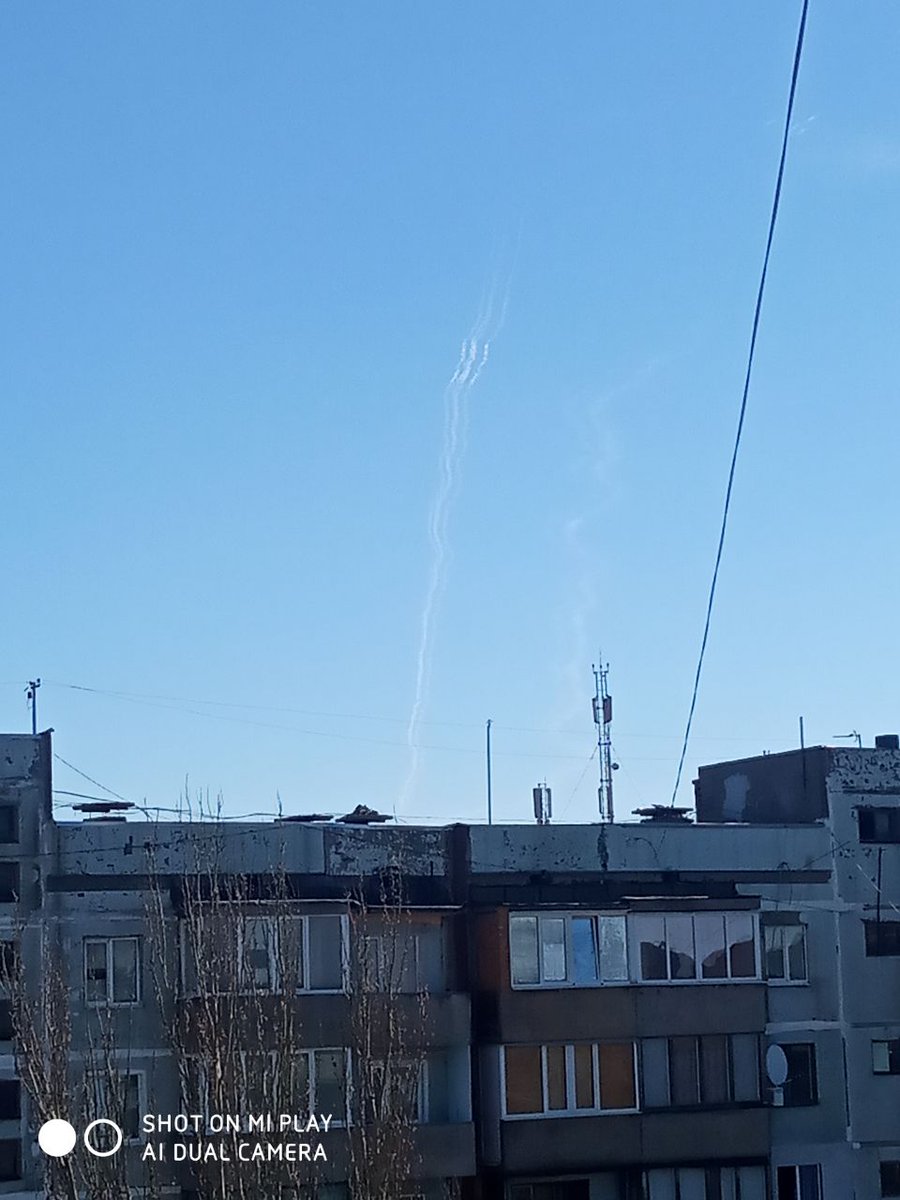 Запуски ракет из Макеевки вблизи Донецка