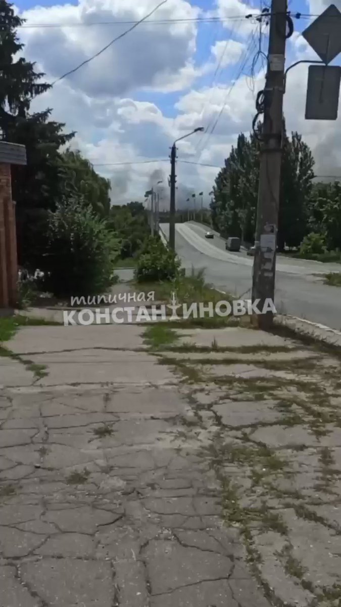 Российская армия обстреляла Константиновку