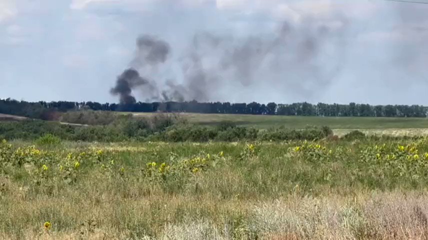 Российская военная колонна уничтожена под Лисичанском