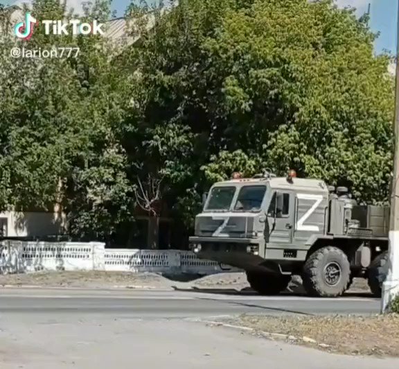 Donbas'ta Buk yükleyicili kamyon çekildi