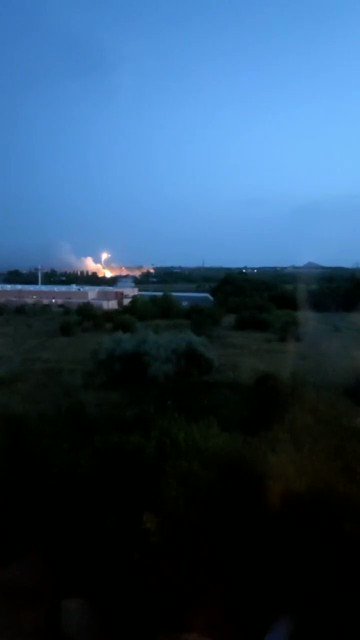 Explosions reported at ammunition depot in Donetsk