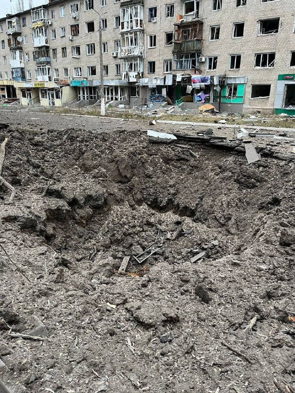 Разрушения в Авдеевке после удара российской авиации
